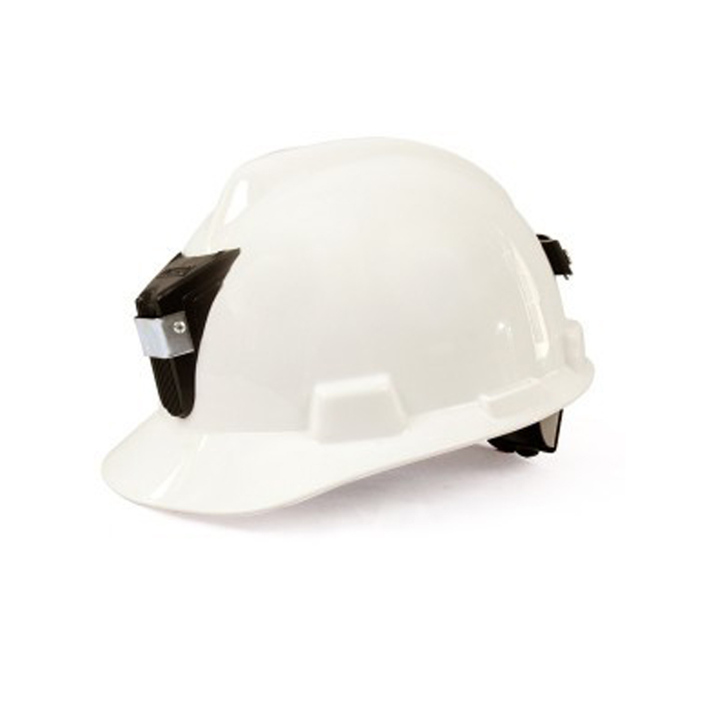 Casco minero con porta lámpara